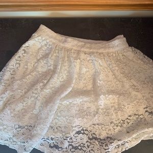 White Laced Skirt